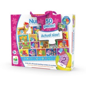 Puzzle mare de podea STEM sa invatam Numere in engleza 50 piese 91.44x60.96 cm